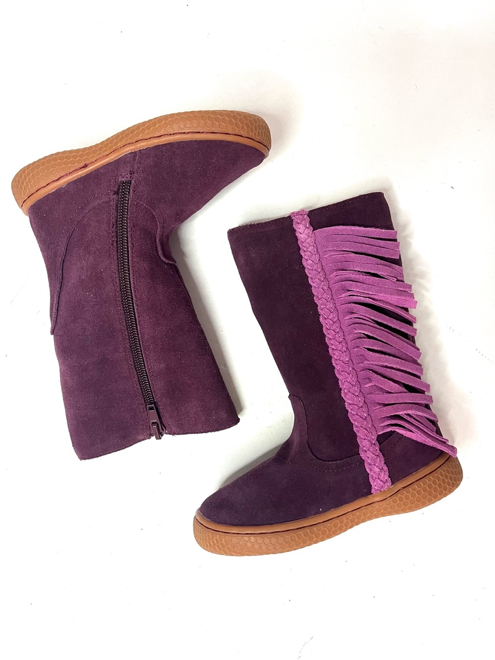 NWOB Matilda Jane Livie & Luca ‘A Finge Full’ Purple Suede Boots - Sz 7 Toddler